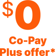 $0 Co-Pay Plus offer*.