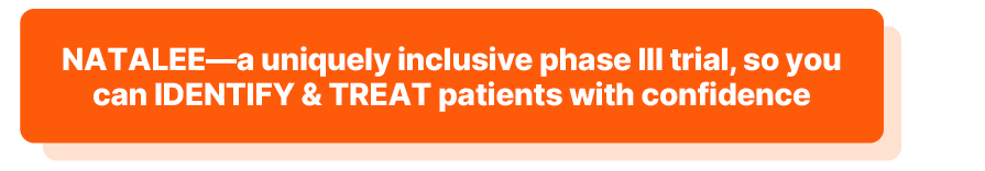 NATALEE—a uniquely inclusive phase III trial, so you can identify and treat patients with confidence.