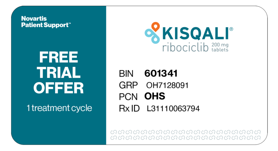 Kisqali® (ribociclib) free trial offer.