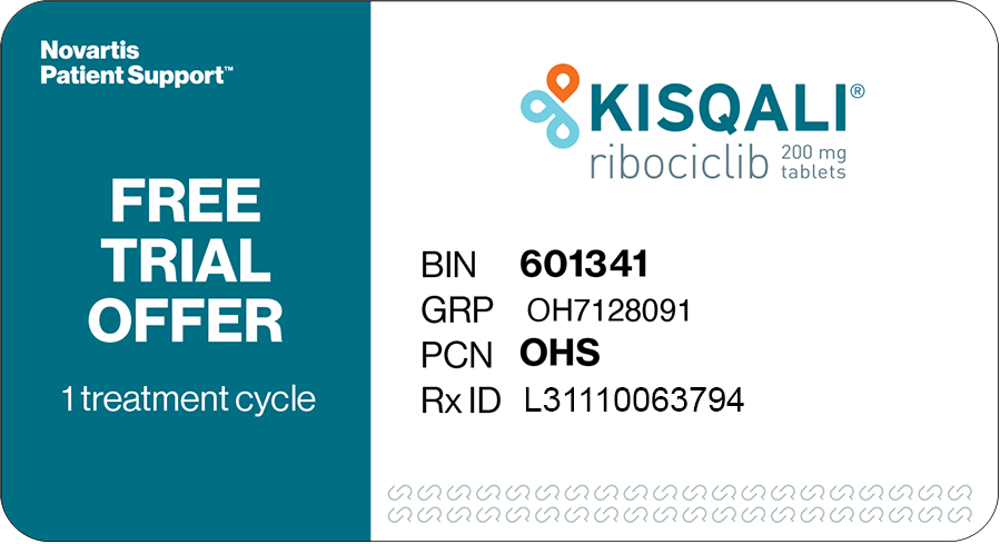 Kisqali® (ribociclib) free trial offer.
