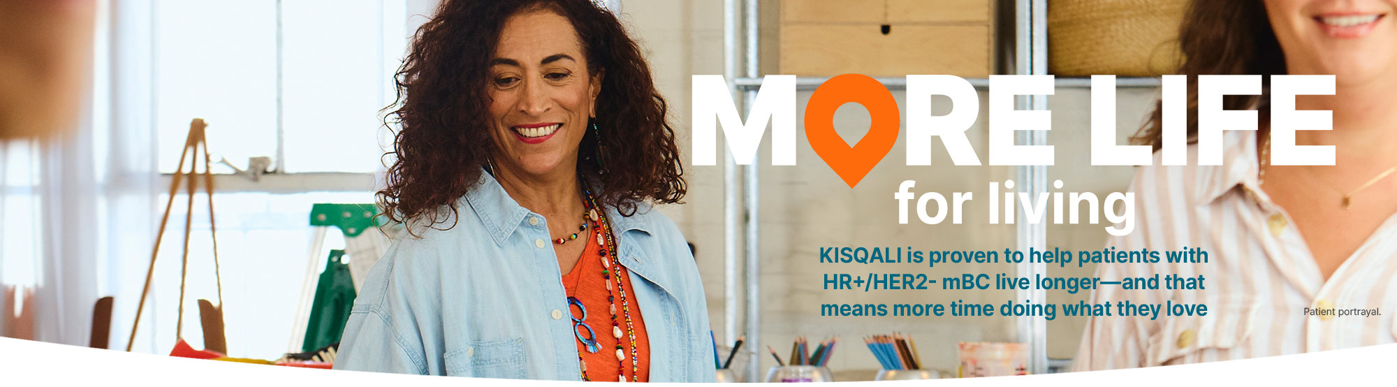 MORE LIFE for living KISQALI is proven to help patients with HR+/HER2- mBC live longer—and that means more time doing what they love