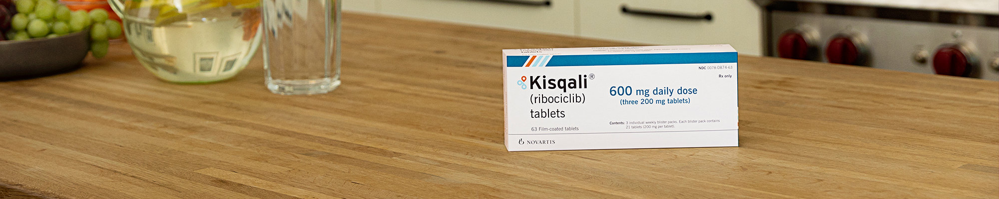 KISQALI® (ribociclib) tablets box