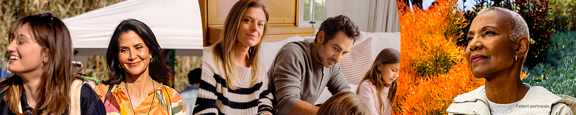 Kisqali patient portrayals.