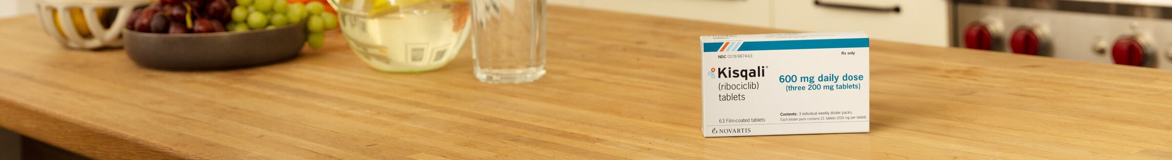 KISQALI® (ribociclib) tablets box