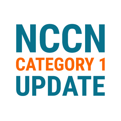 NCCN CATEGORY 1 UPDATE