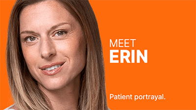 KISQALI patient portrayal Erin.